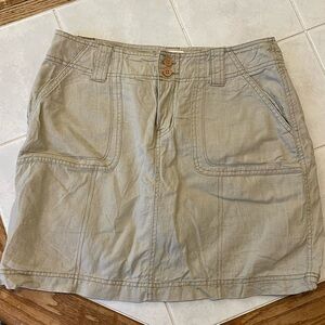 Tan khaki Skort with Pockets perfect for summer